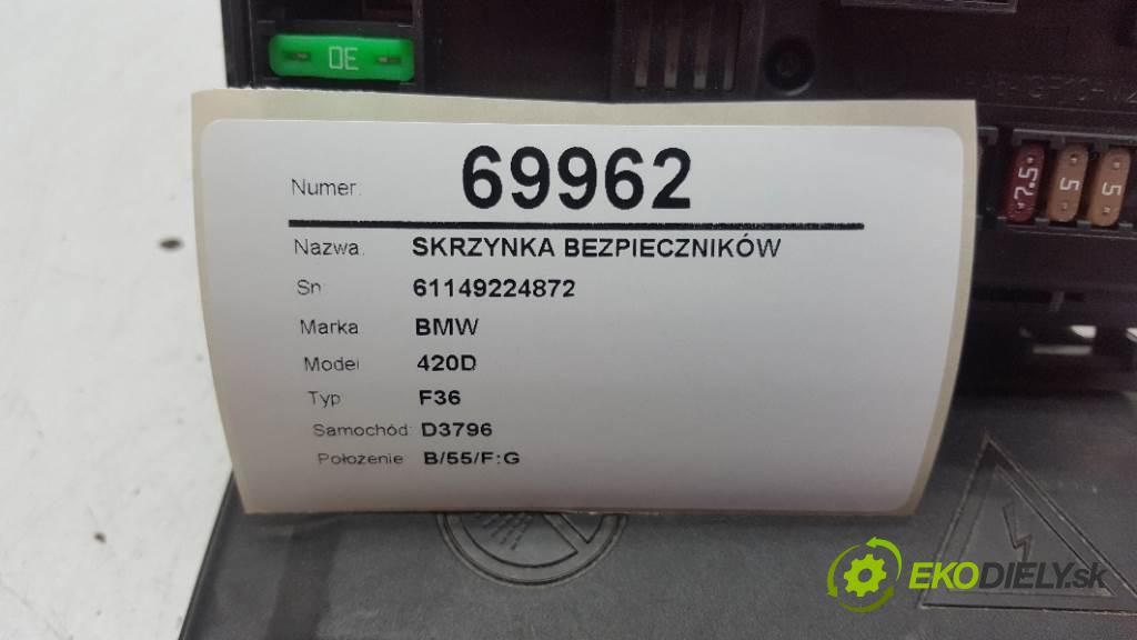 BMW 420D F36 2017 140kW F36 1995 Skrinka poistková 61149224872 (Poistkové skrinky)