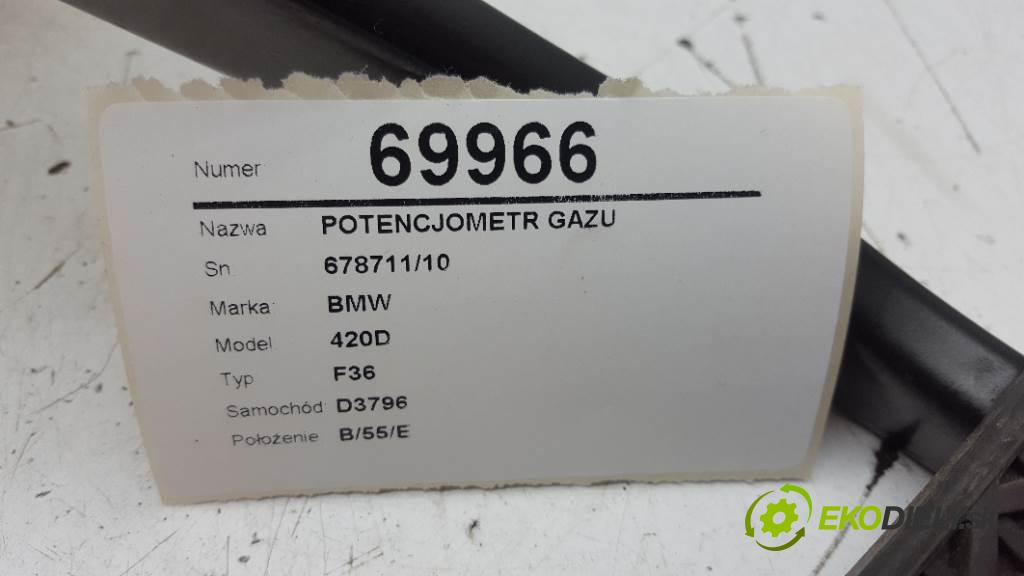 BMW 420D F36 2017 140kW F36 1995 Potenciometer plynového pedálu 678711/10 (Pedále)