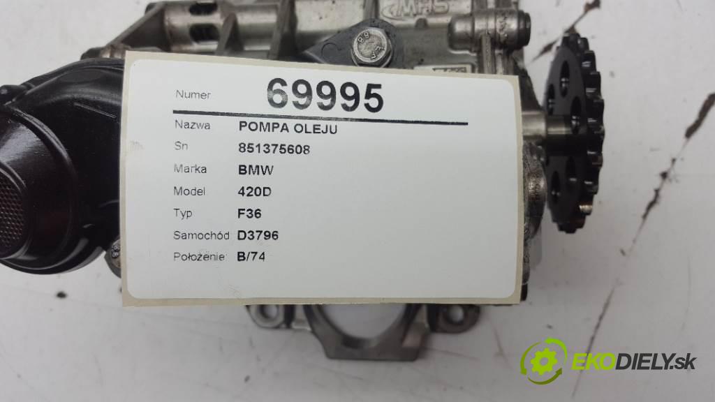 BMW 420D F36 2017 140kW F36 1995 pumpa oleje 851375608 (Olejové pumpy)