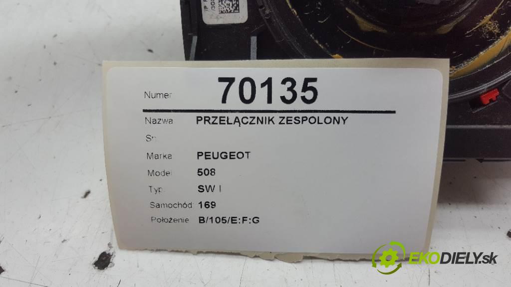 PEUGEOT 508 SW I 2012  SW I 0 Prepínač kombinovaný  (Prepínače, spínače, tlačidlá a ovládače kúrenia)