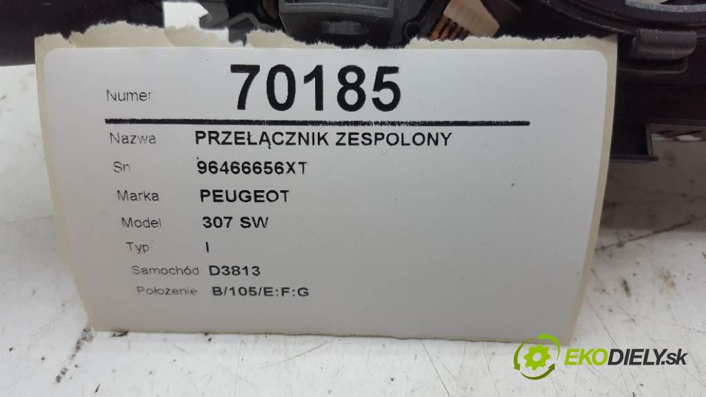PEUGEOT 307 SW I 2002 100kW I 1997 Prepínač kombinovaný 96466656XT (Prepínače, spínače, tlačidlá a ovládače kúrenia)