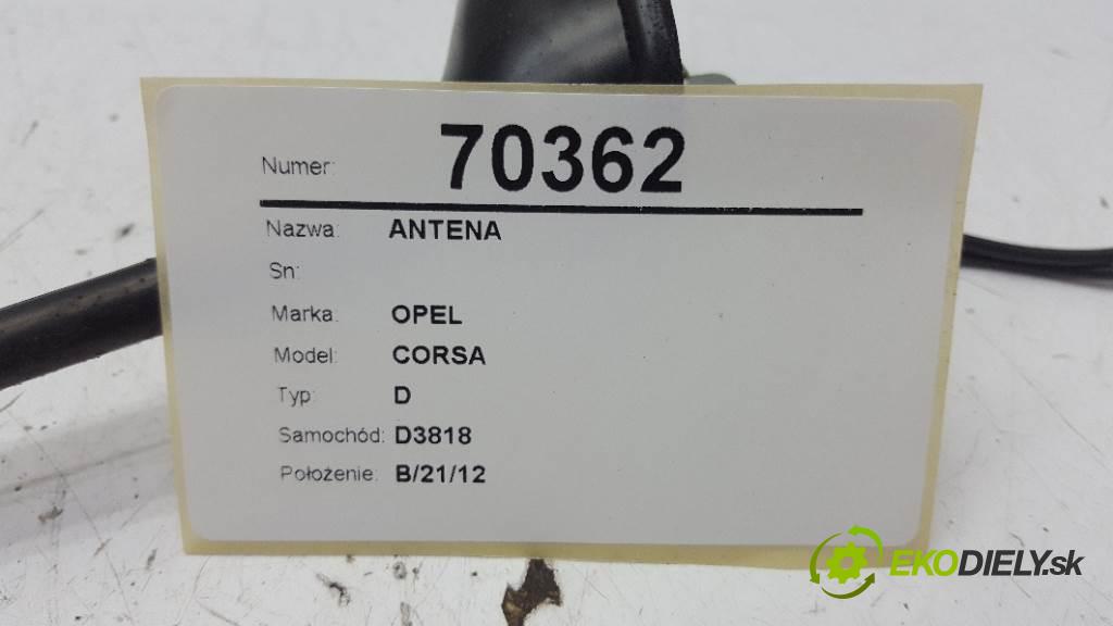 OPEL CORSA D 2013 55kW D 1248 ANTENA