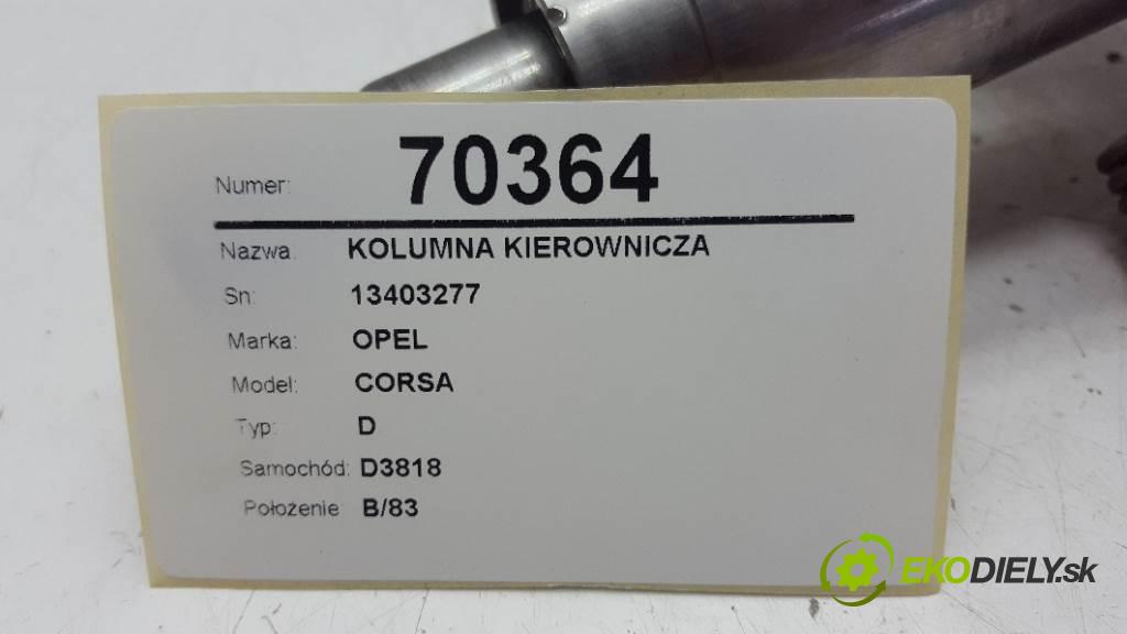 OPEL CORSA D 2013 55kW D 1248 Hriadeľ, tyč volantu 13403277 (Tyče riadenia (volantu))