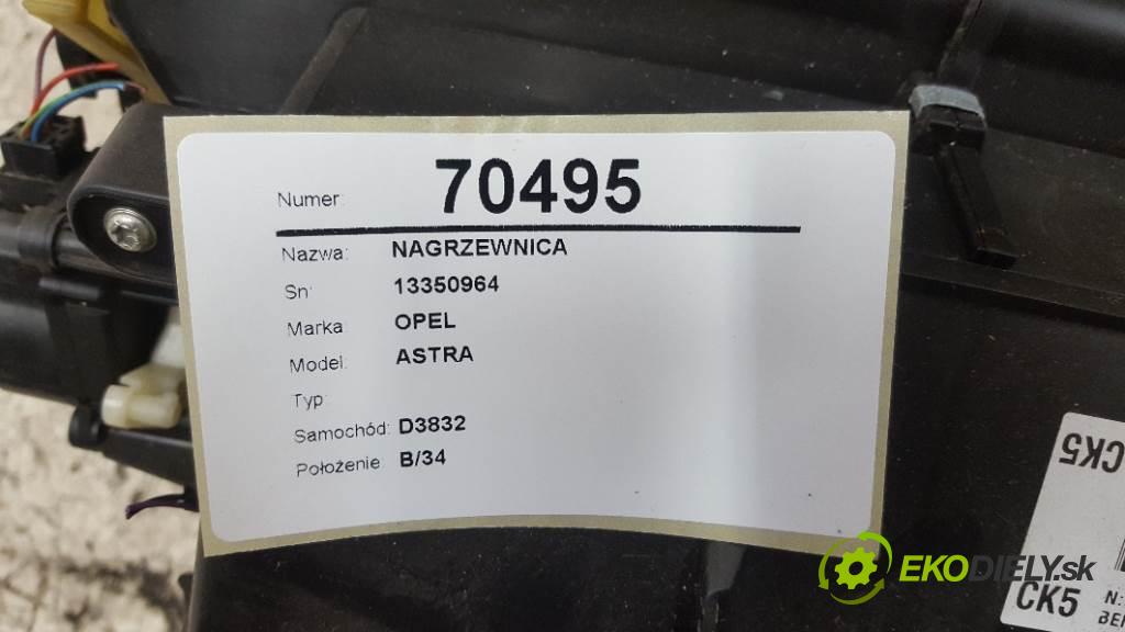 OPEL ASTRA  2012 85kW   1598 Výhrevné teleso, radiátor kúrenia 13350964 (Radiátory kúrenia)