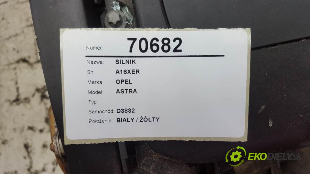 OPEL ASTRA  2012 85kW    1598 Motor A16XER (Motory (kompletné))