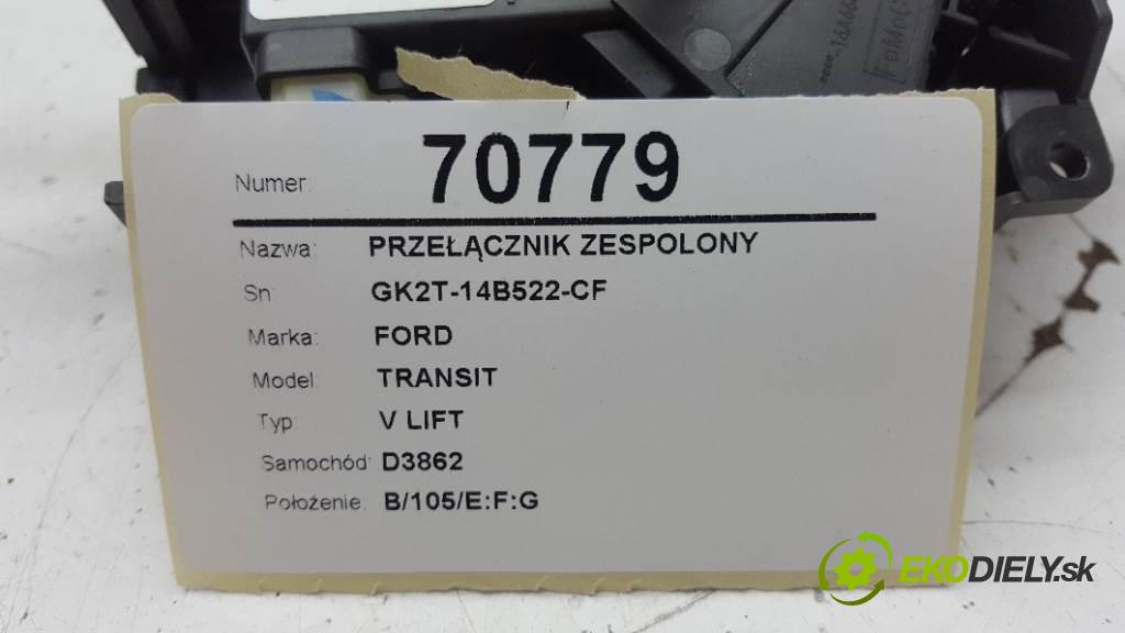 FORD TRANSIT V LIFT 2019 125kW V LIFT 1995 Prepínač kombinovaný GK2T-14B522-CF (Prepínače, spínače, tlačidlá a ovládače kúrenia)