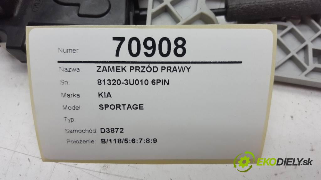 KIA SPORTAGE  2012 135kW   1995 zámok predný pravy 81320-3U010 6PIN