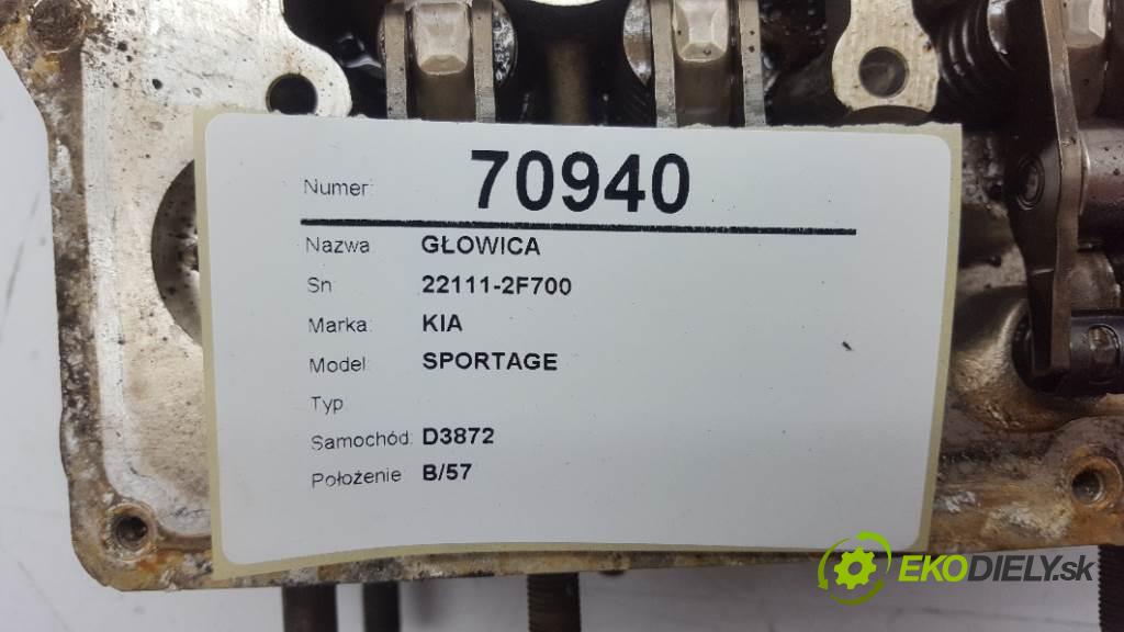 KIA SPORTAGE  2012 135kW   1995 Hlava valcov 22111-2F700 (Hlavy valcov)