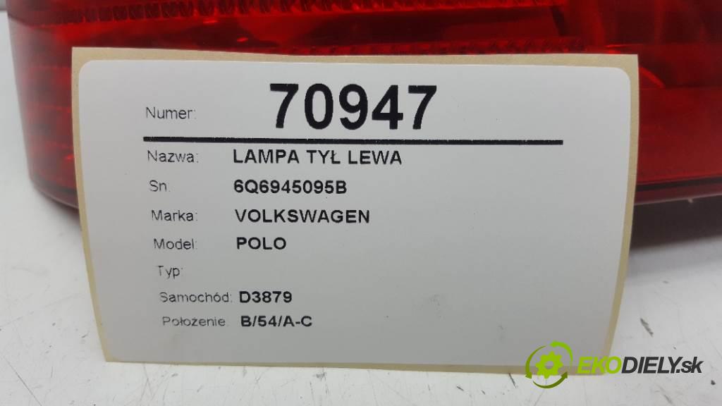 VOLKSWAGEN POLO  2003 55kW    1422 světlo zadní část levá strana 6Q6945095B