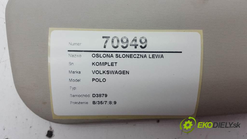 VOLKSWAGEN POLO  2003 55kW    1422 Clona SLUNNÝ: ľavá strana KOMPLET