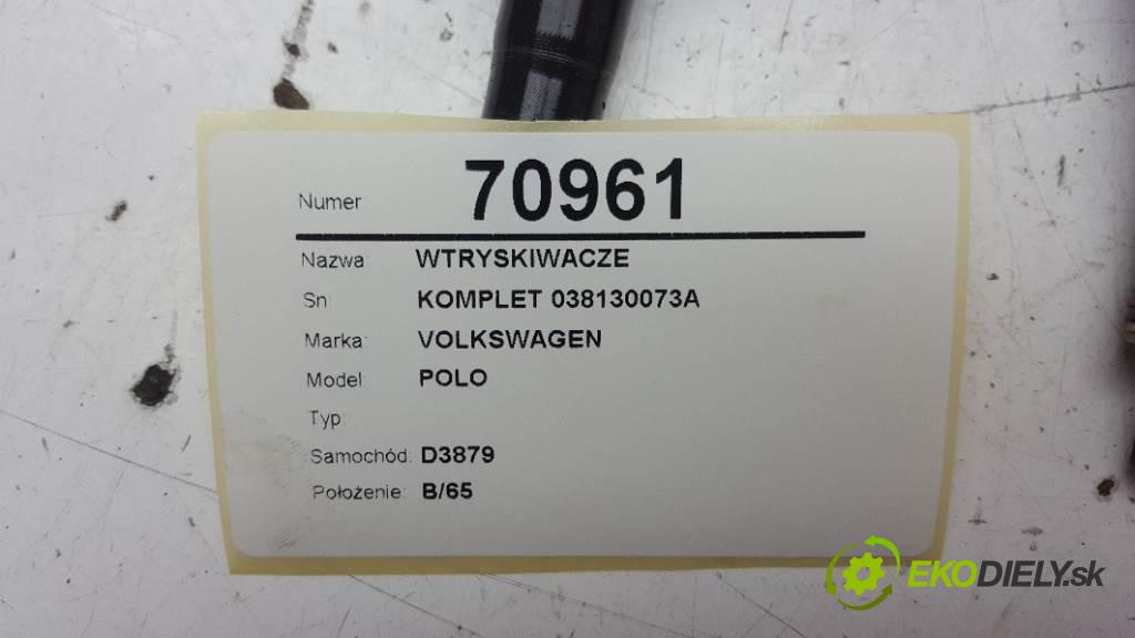 VOLKSWAGEN POLO  2003 55kW    1422 vstřikovací ventily KOMPLET 038130073A