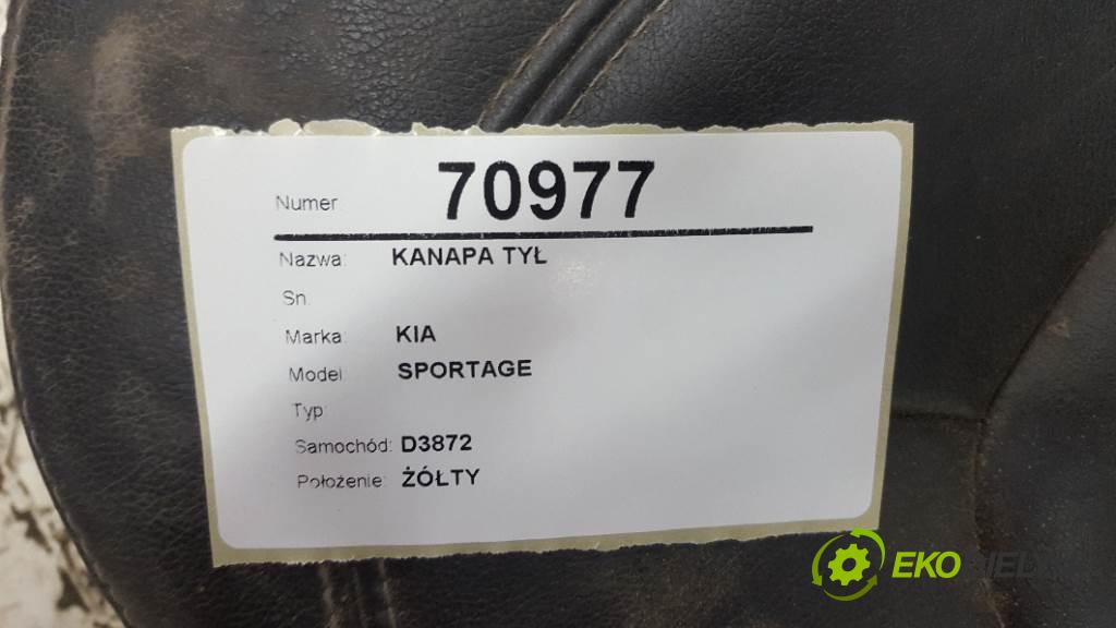 KIA SPORTAGE  2012 135kW    1995 Sedadlo zad  (Sedačky, sedadlá)