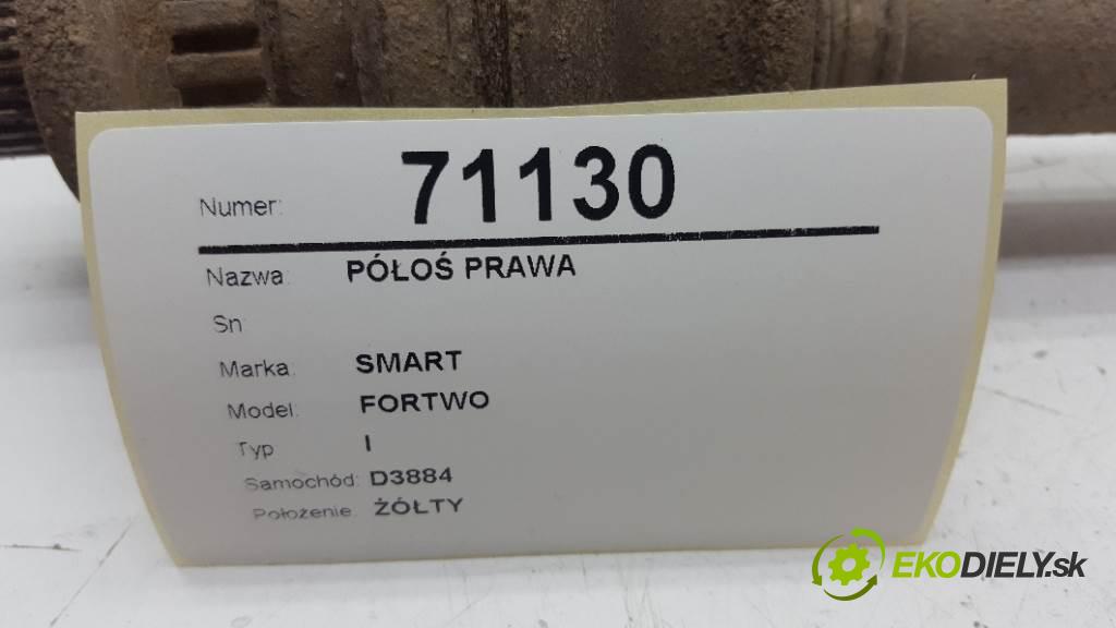 SMART FORTWO I 2004 30kW I 799 Poloos pravá  (Poloosy)