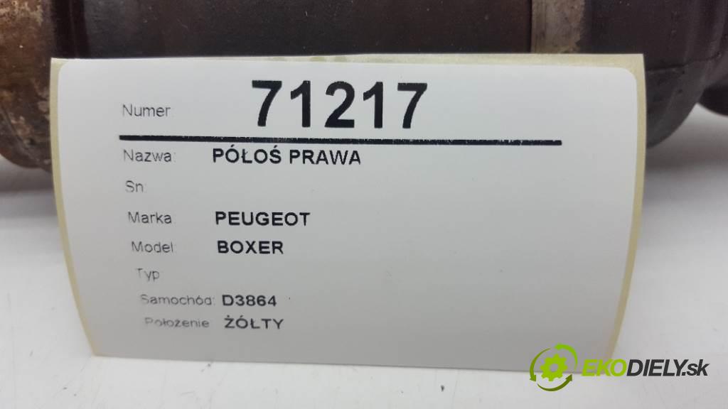 PEUGEOT BOXER  2005 74kW   2179 Poloos pravá  (Poloosy)