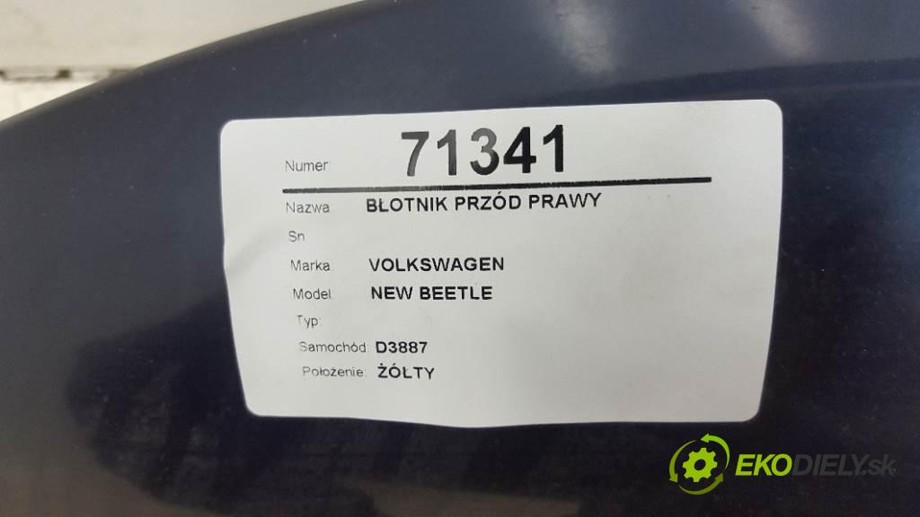 VOLKSWAGEN NEW BEETLE  2000 85kW    1984 blatník přední část pravý