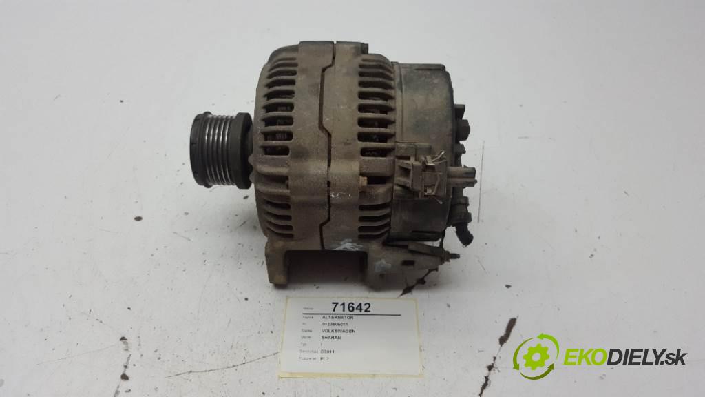 VOLKSWAGEN SHARAN  1997 81kW I 1896 Alternátor 0123505011 (Alternátory)