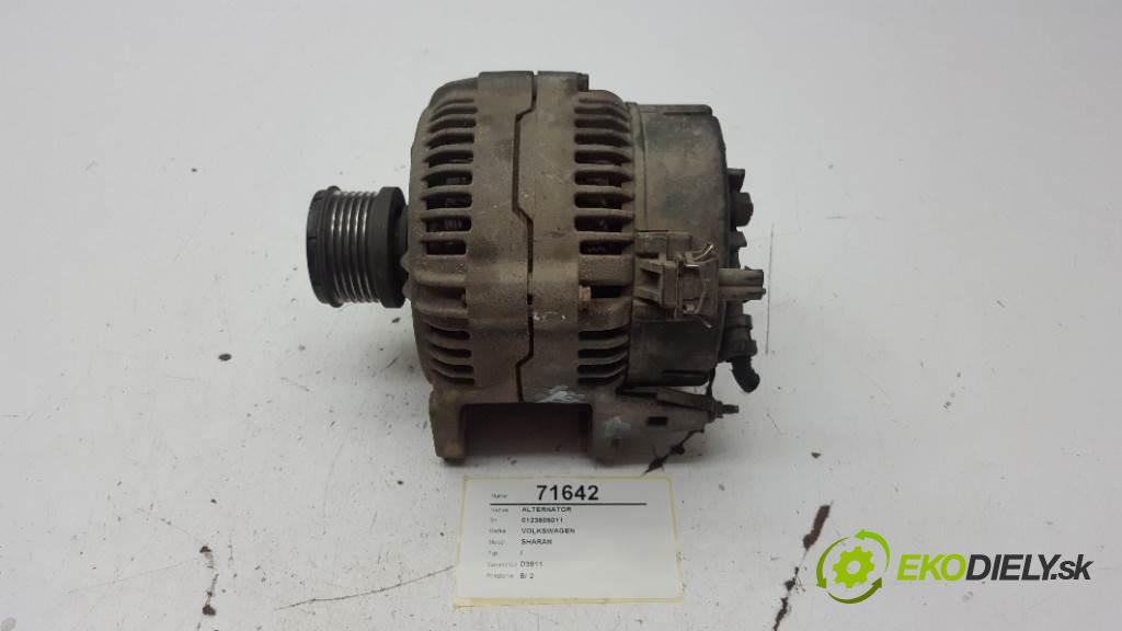 VOLKSWAGEN SHARAN  1997 81kW I 1896 Alternátor 0123505011 (Alternátory)