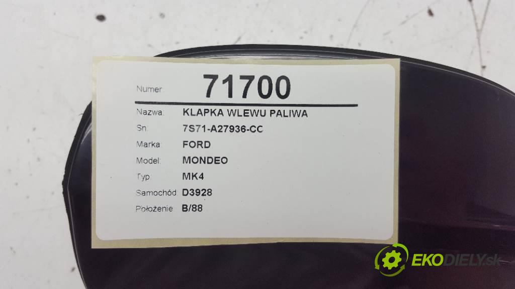 FORD MONDEO MK4 2007 103kW MK4 1997 dvířka nádrže paliva 7S71-A27936-CC