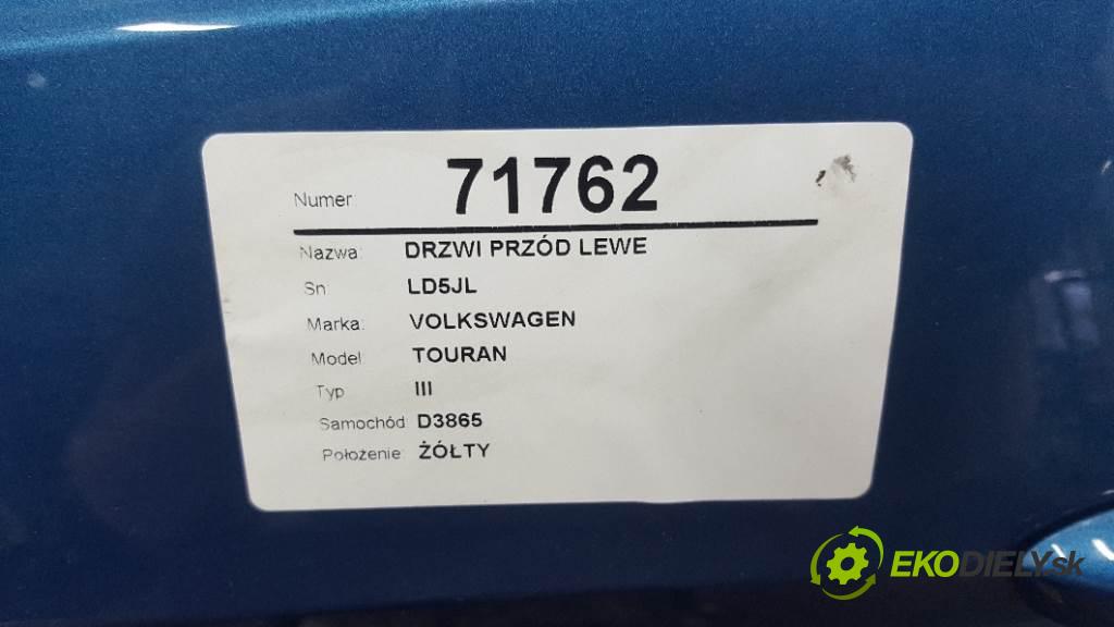 VOLKSWAGEN TOURAN III 2017 132 kW III 1798 Dvere predný ľave LD5JL (Ostatné)
