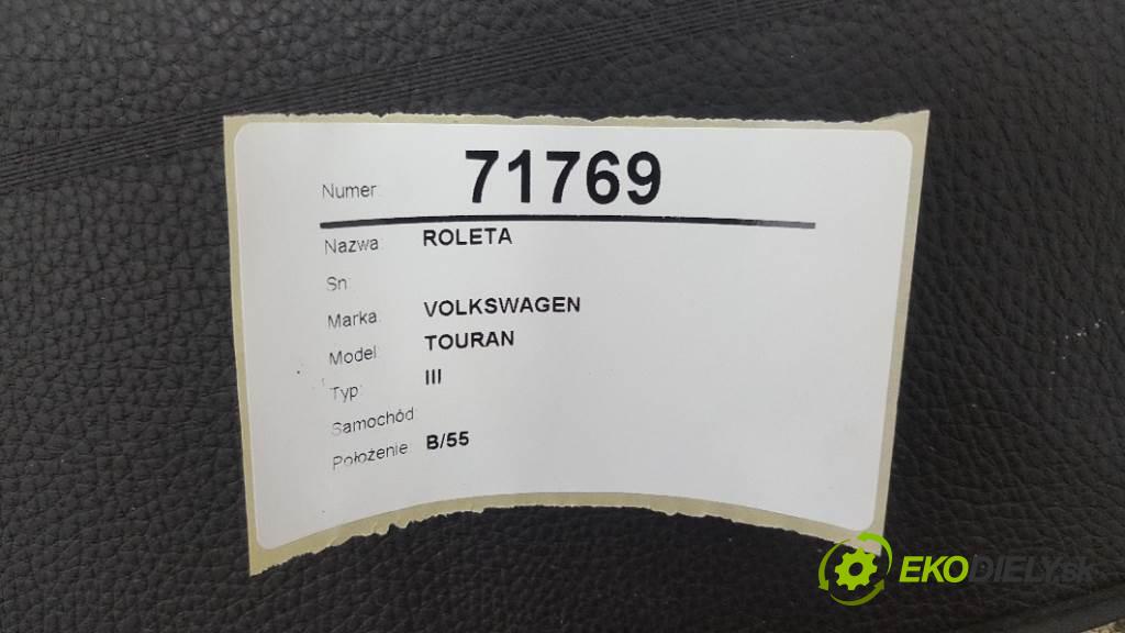 VOLKSWAGEN TOURAN    III  Roleta  (Rolety kufra)
