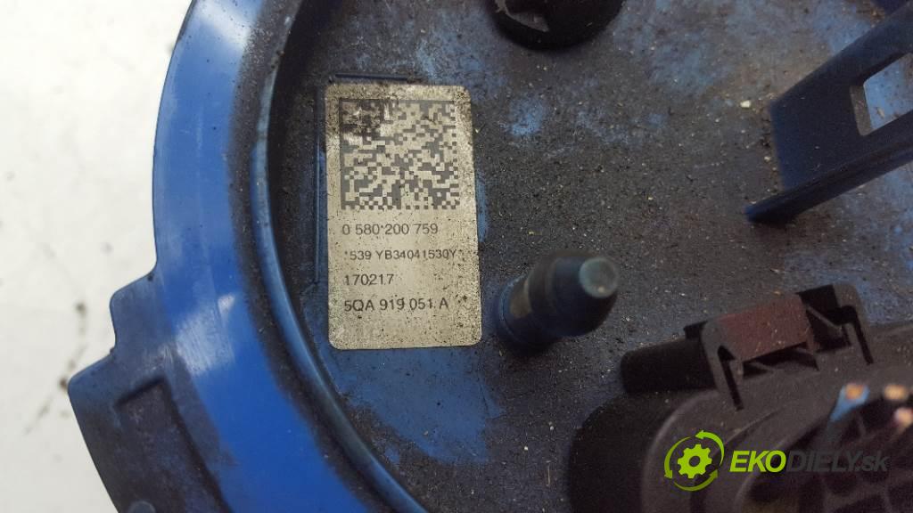 VOLKSWAGEN TOURAN III 2017 132 kW III 1798 Pumpa paliva vnútorná 5QA919051A (Palivové pumpy, čerpadlá, plaváky)