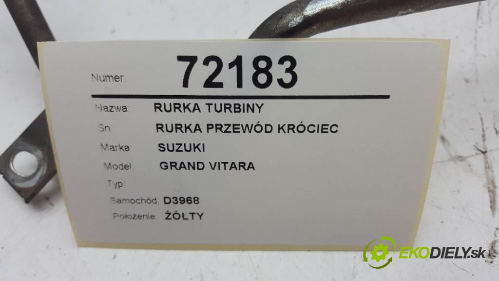 SUZUKI GRAND VITARA  2007 95kW    1870 rúrka turba RURKA PRZEWÓD KRÓCIEC  (Hadice)