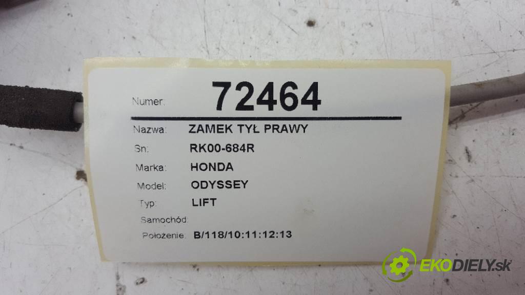 HONDA ODYSSEY    LIFT  zámok zadní část pravý RK00-684R