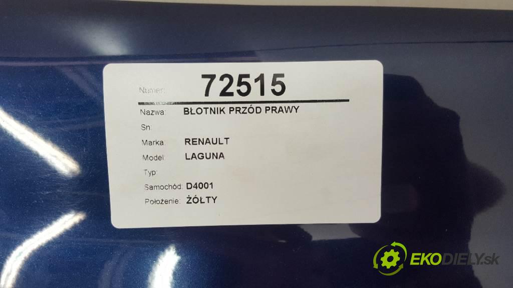 RENAULT LAGUNA  2001 79kW    1598 blatník přední část pravý