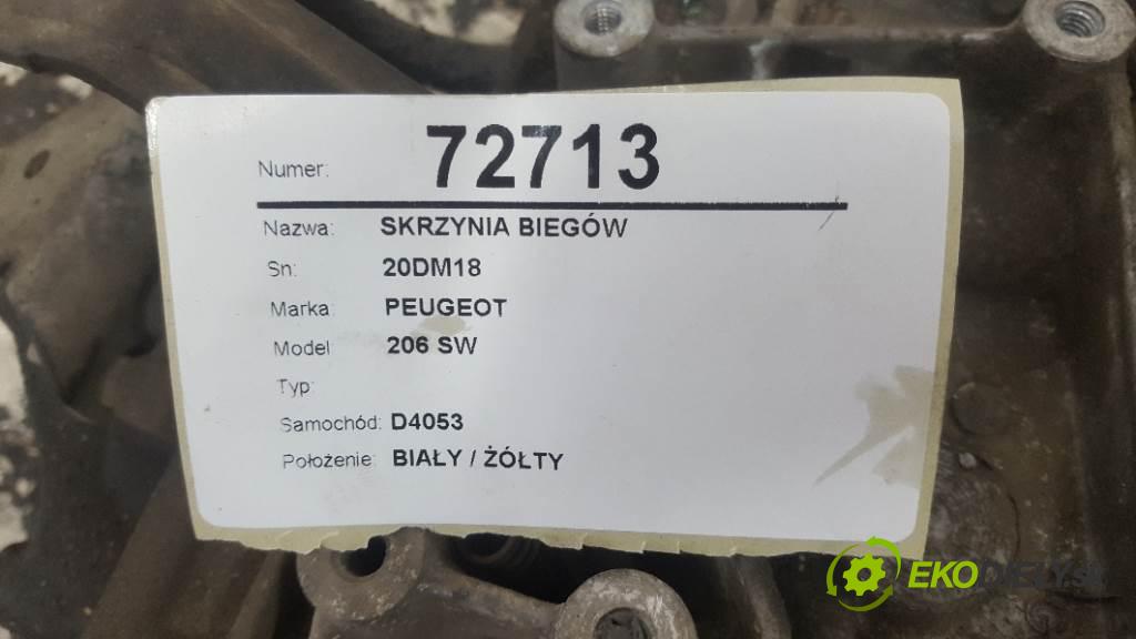 PEUGEOT 206 SW  2003 66kW    1997 Prevodovka 20DM18 (Prevodovky)