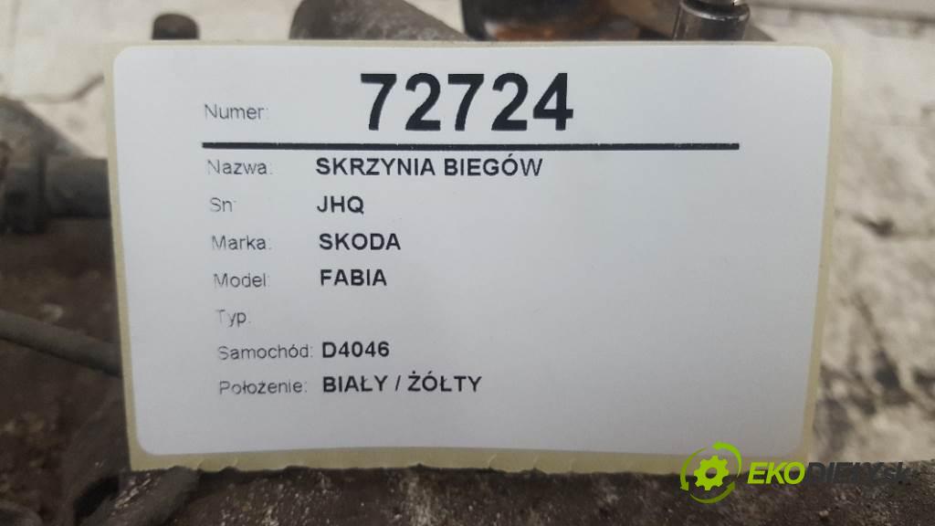 SKODA FABIA  2007 63kW    1390 Prevodovka JHQ (Prevodovky)