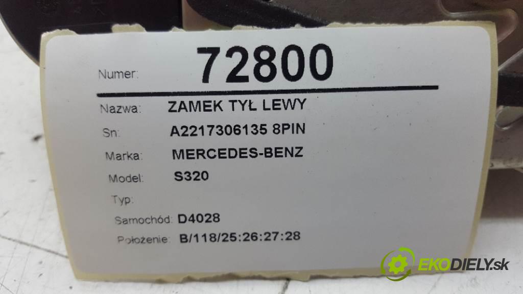 MERCEDES-BENZ S320  2008 173kW    2987 zámok zadní část levý A2217306135 8PIN