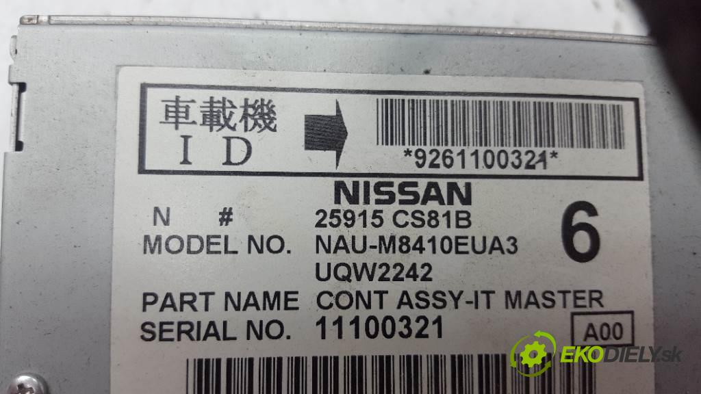 NISSAN X-TRAIL  2011 127kW    1995 RADIO 25915-CS81B (Audio zariadenia)