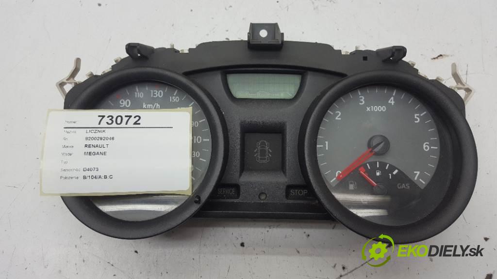 RENAULT MEGANE  2002 88kW    1870 Prístrojovka 8200292046 (Prístrojové dosky, displeje)