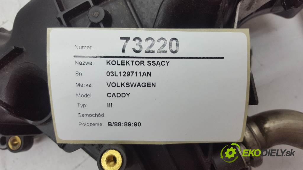 VOLKSWAGEN CADDY    III  Potrubie sacie, sanie 03L129711AN (Sacie potrubia)