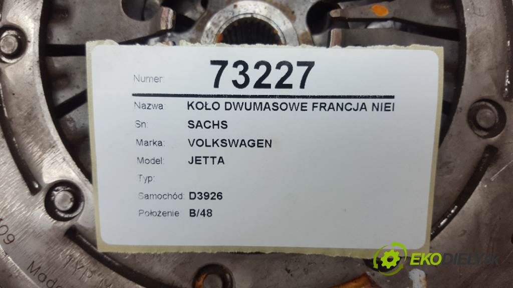VOLKSWAGEN JETTA  2009 77kW    1896 koleso dvojhmota FRANCIE: Nemecko SACHS