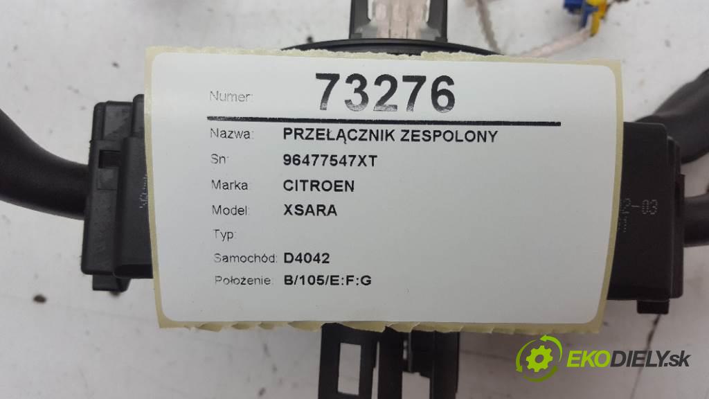 CITROEN XSARA  2003 66kW    1997 Prepínač kombinovaný 96477547XT (Prepínače, spínače, tlačidlá a ovládače kúrenia)