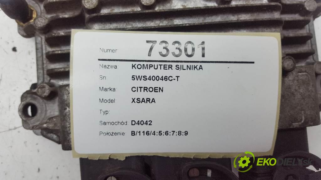 CITROEN XSARA  2003 66kW   1997 riadiaca jednotka Motor 5WS40046C-T (Riadiace jednotky)