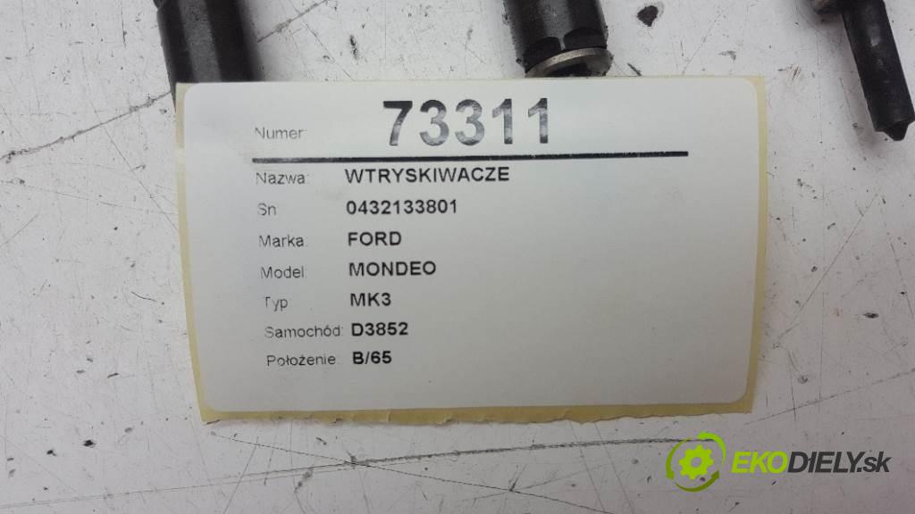 FORD MONDEO MK3 2001 85kW MK3 1998 vstřikovací ventily 0432133801