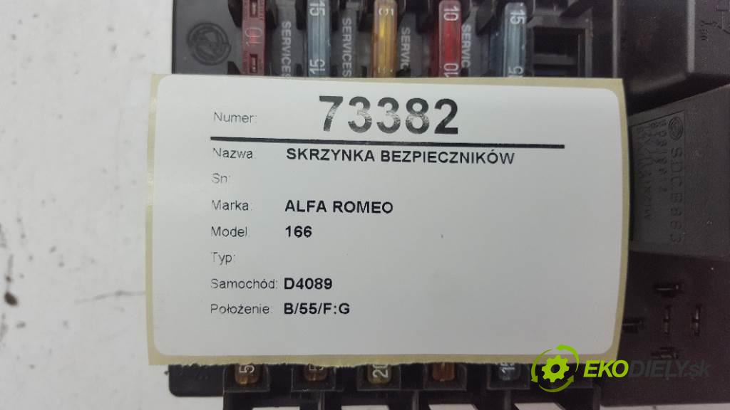 ALFA ROMEO 166  1999 151 kW   1996 skříňka poistková  (Pojistkové skříňky)