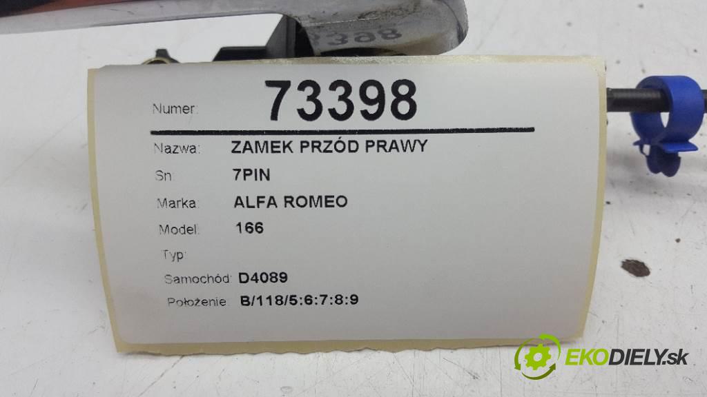 ALFA ROMEO 166  1999 151 kW   1996 zámok přední část pravý 7PIN