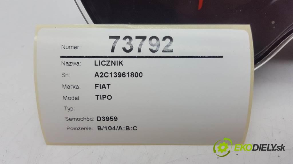 FIAT TIPO  2017 0 kW    0 Prístrojovka A2C13961800 (Prístrojové dosky, displeje)