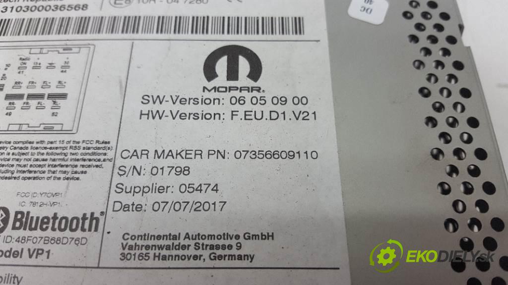 FIAT TIPO  2017 0 kW    0 RADIO 07356609110 (Audio zariadenia)