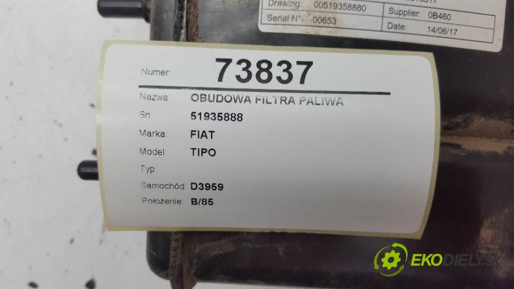 FIAT TIPO  2017 0 kW    0 Obal filtra paliva 51935888