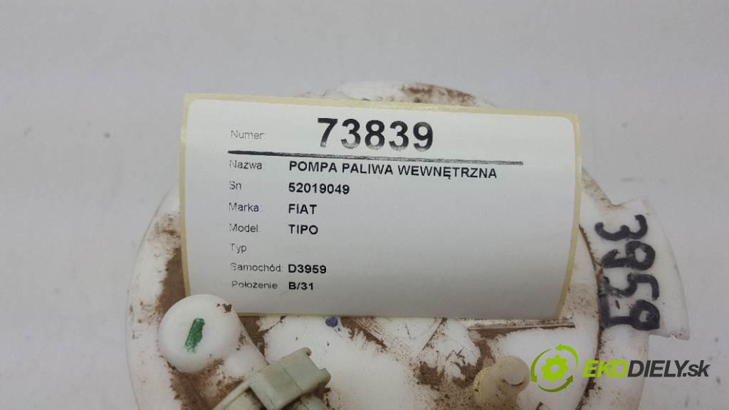 FIAT TIPO  2017 0 kW    0 Pumpa paliva vnútorná 52019049 (Palivové pumpy, čerpadlá, plaváky)