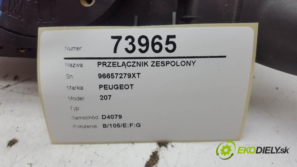 PEUGEOT 207  2008 70kW    1397 přepínač kombinovaný 96657279XT (Ovládaní topení a přepínače)