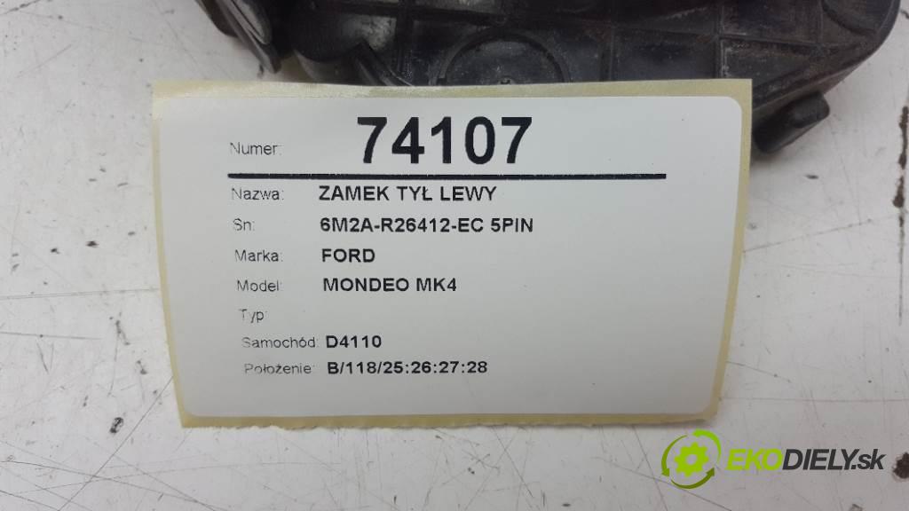 FORD MONDEO MK4  2007 103kW    1997 zámok zadní část levý 6M2A-R26412-EC 5PIN