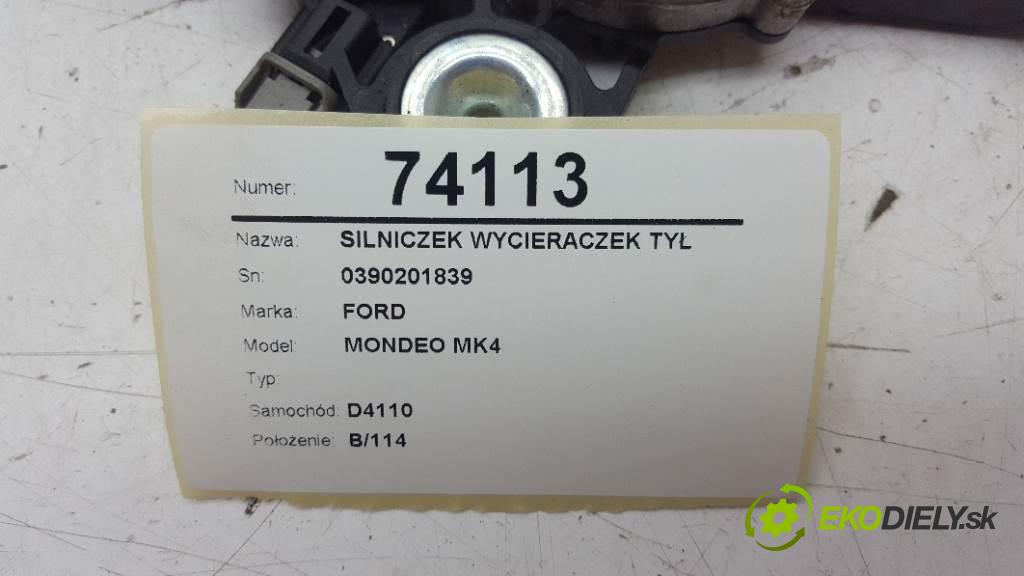 FORD MONDEO MK4  2007 103kW    1997 motorek stěračů zadní část 0390201839