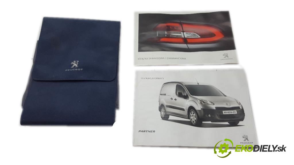 PEUGEOT PARTNER II 2015 66kW II 1560 knížka SERVIS: NÁVOD: