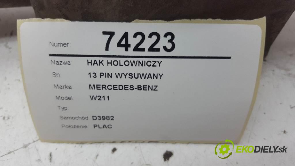 MERCEDES-BENZ W211  2006 170kW    2996 Hák tažné zařízení 13 PIN WYSUWANY