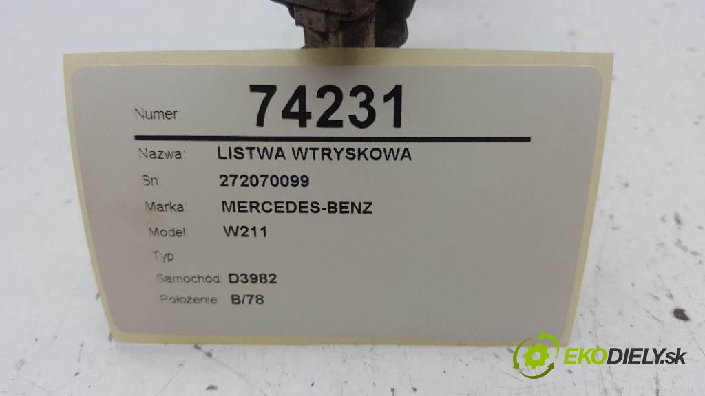 MERCEDES-BENZ W211  2006 170kW     2996 lišta vstřikovací 272070099